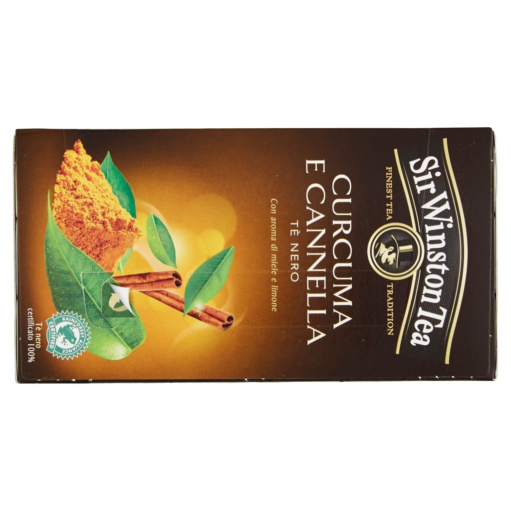 Sir Winston Tea Curcuma e Cannella Tè Nero 20 x 1,75 g