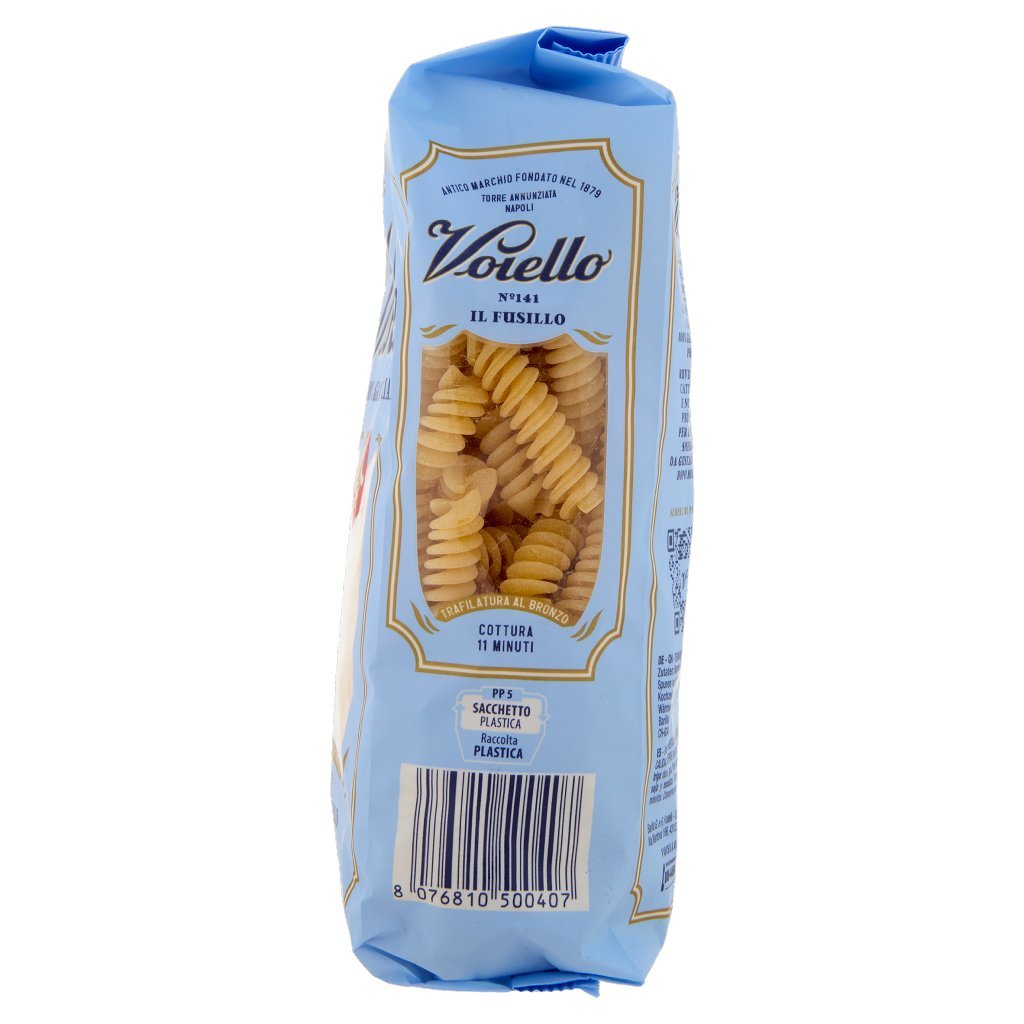 Voiello Pasta il Fusillo N°141 Grani 100% Italiani Trafilata Bronzo