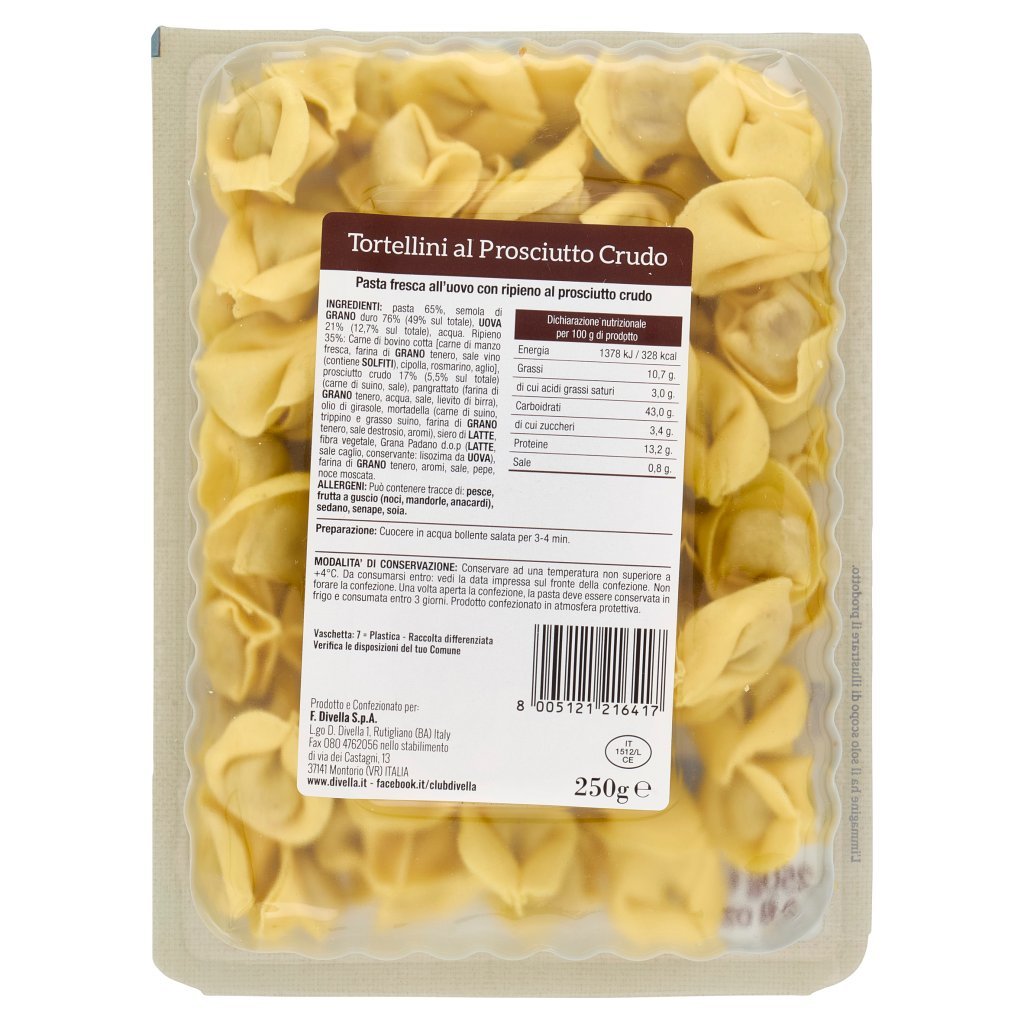 Divella Tortellini al Prosciutto Crudo