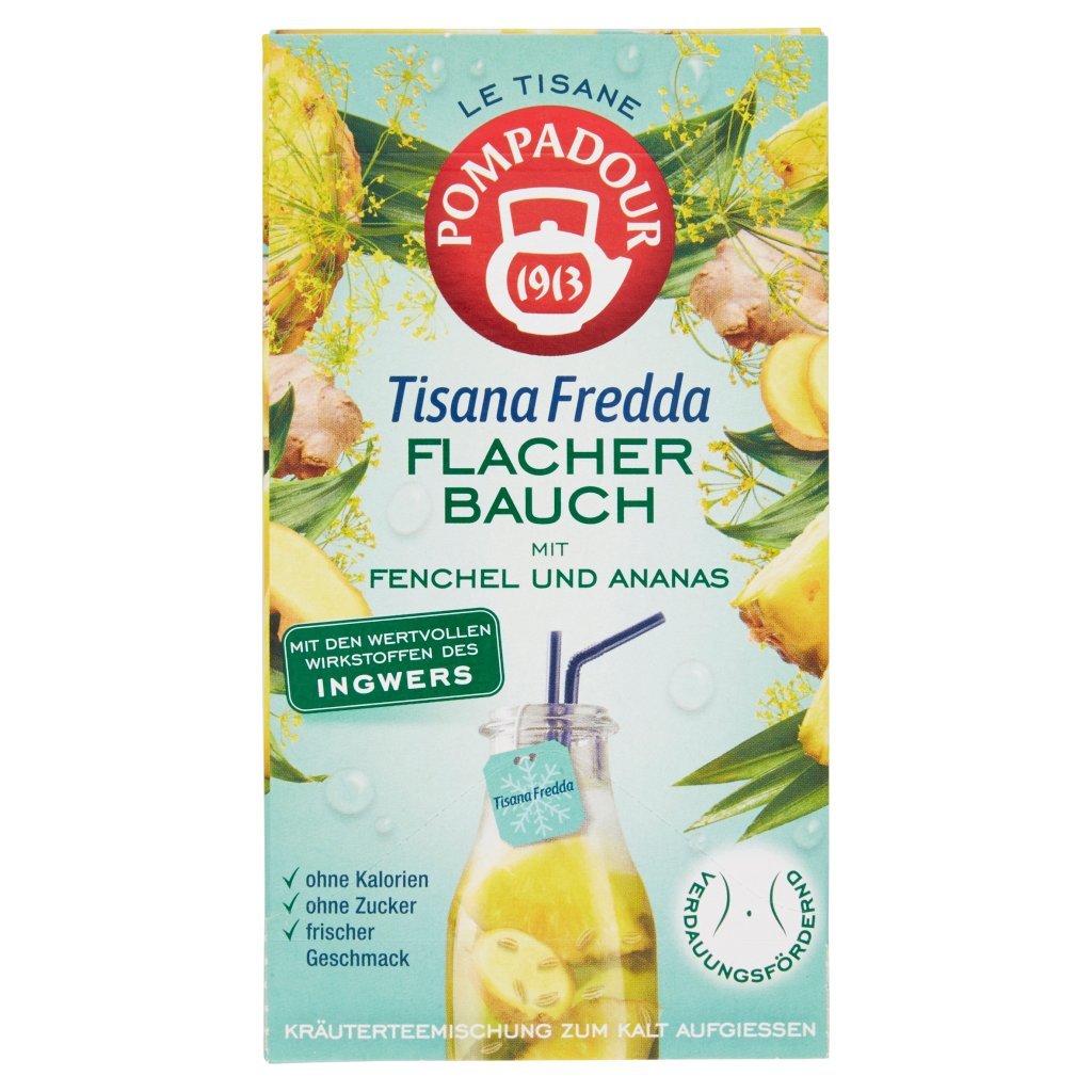 Pompadour Le Tisane Tisana Fredda Ventre Piatto 18 x 2,5 g