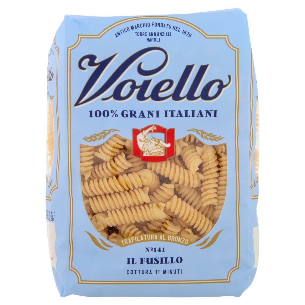 Voiello Pasta il Fusillo N°141 Grani 100% Italiani Trafilata Bronzo