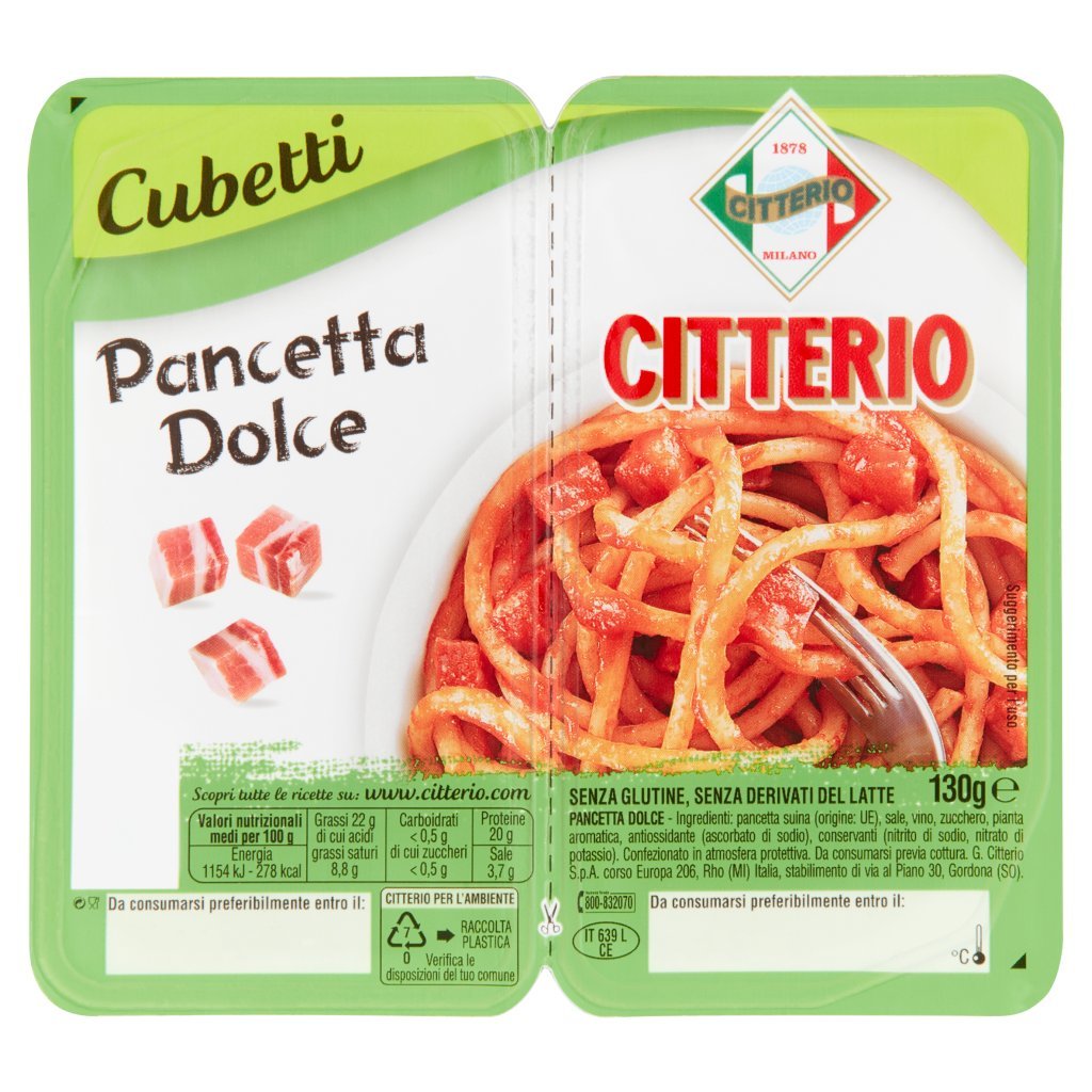 Citterio Cubetti Pancetta Dolce