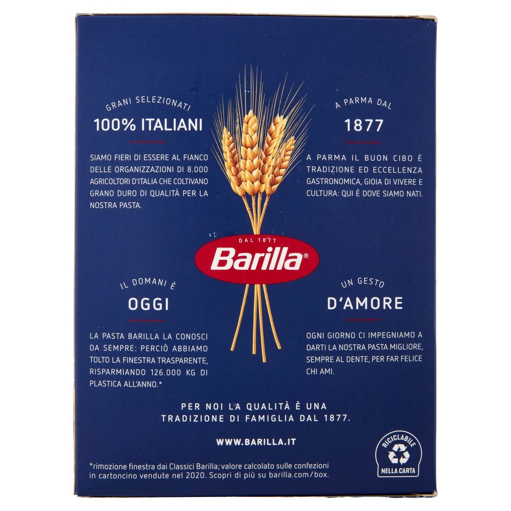 Barilla Pasta Sedanini Rigati N.53 100% Grano Italiano