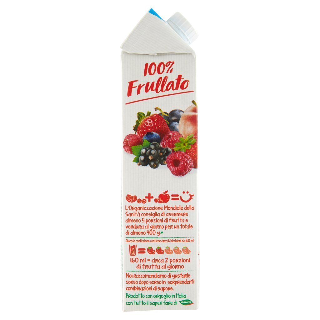 Valfrutta 100% Frullato Fragola Mela Ribes Mirtillo