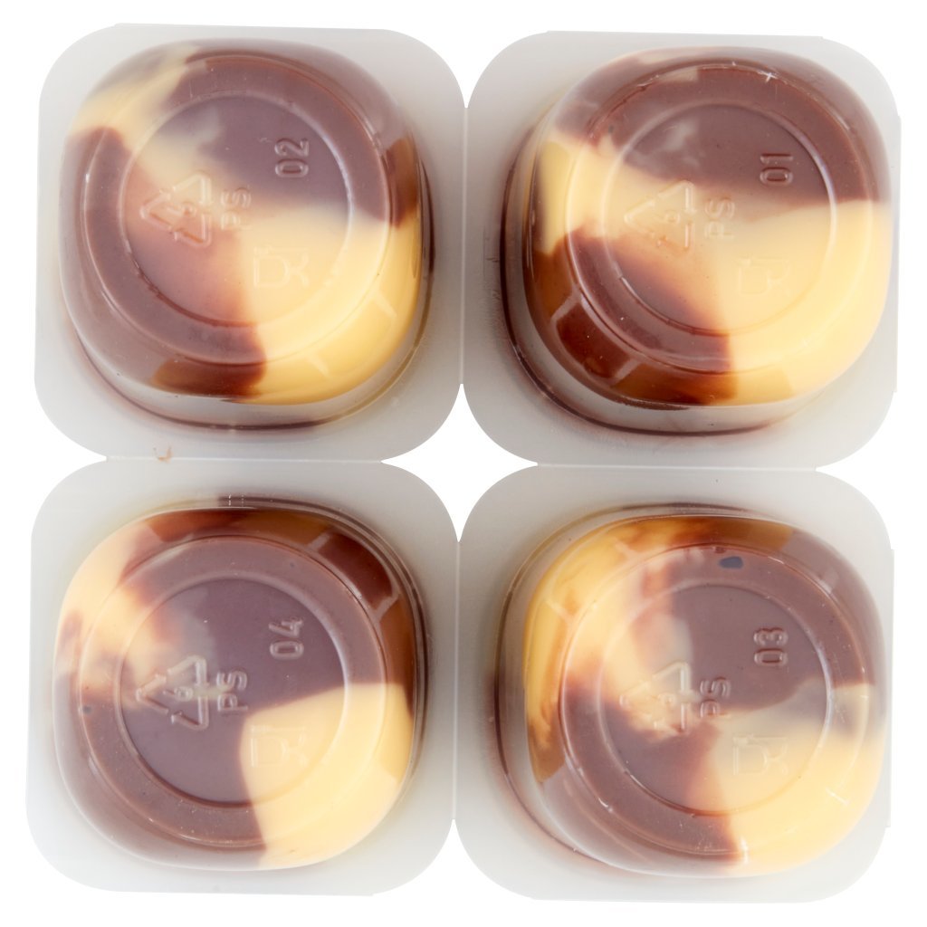 Milk Milk Crema Dessert Doppio Gusto Cioccolato e Vaniglia 4 x 125 g