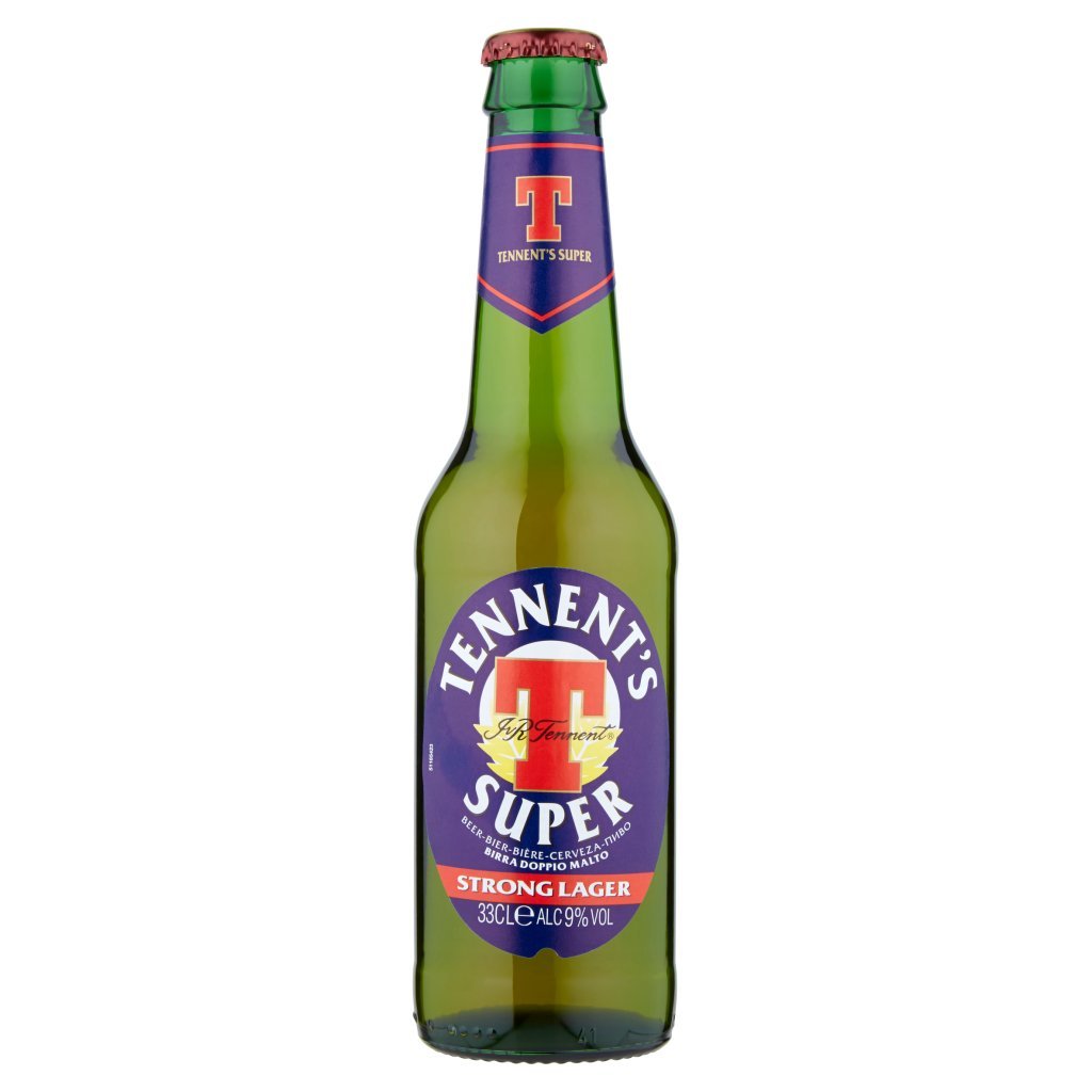 Tennent's Tennent's Super Birra Strong Lager Doppio Malto Bottiglia