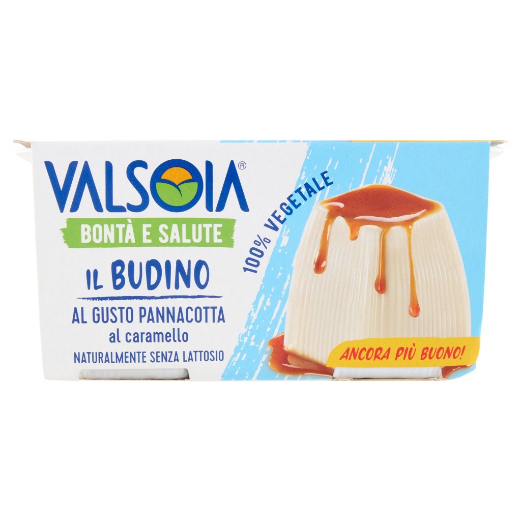 Valsoia Bontà e Salute Il Budino al Gusto Panna Cotta al Caramello 2 x 115 g