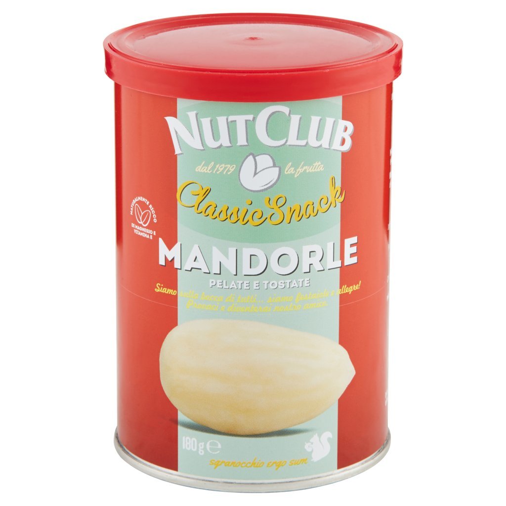 Nutclub Classic Snack Mandorle Pelate e Tostate