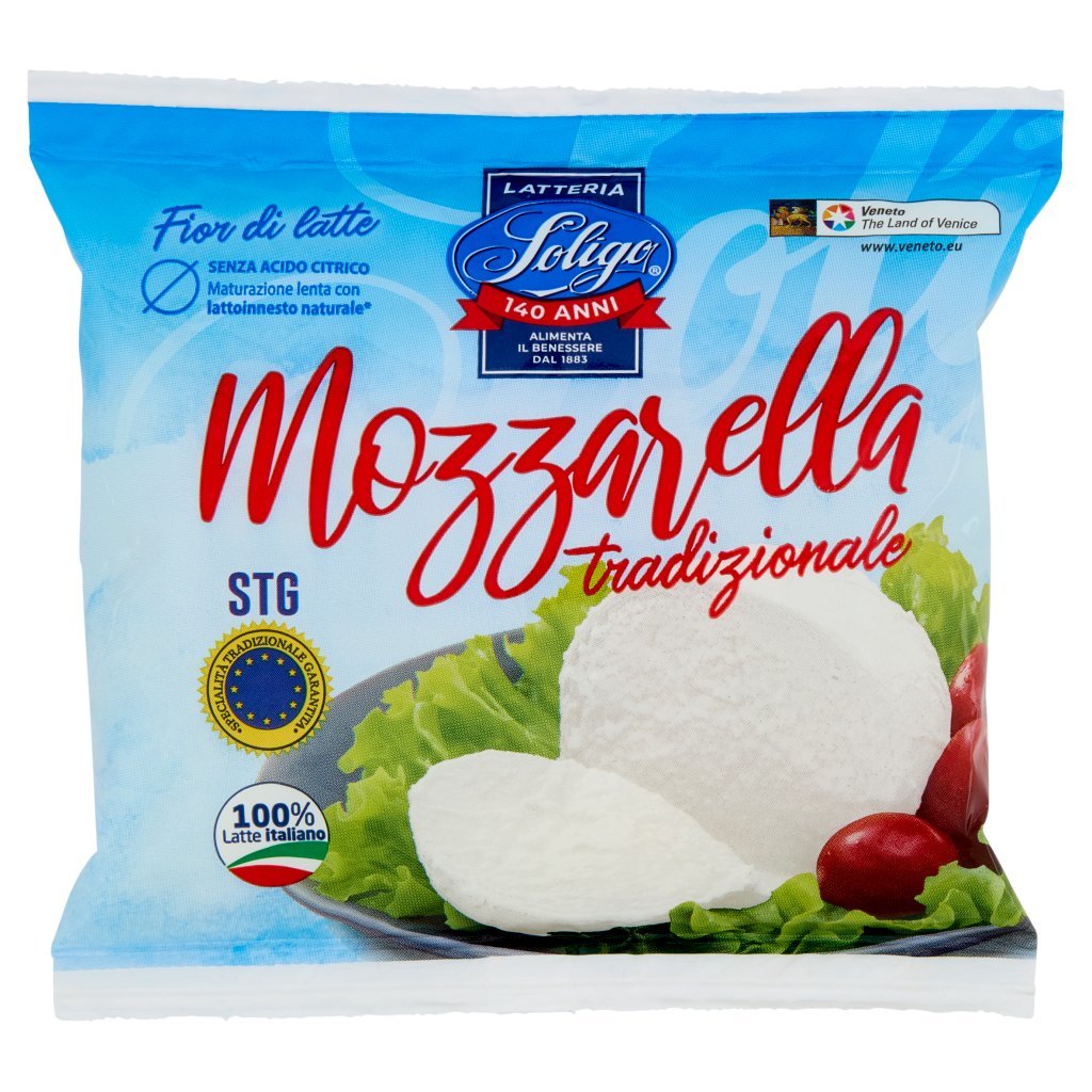 Latteria Soligo Fior di Latte Mozzarella Tradizionale Stg 100 g