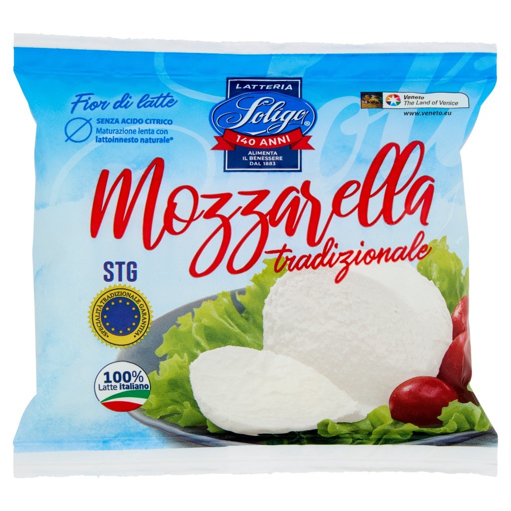 Latteria Soligo Fior di Latte Mozzarella Tradizionale Stg 100 g