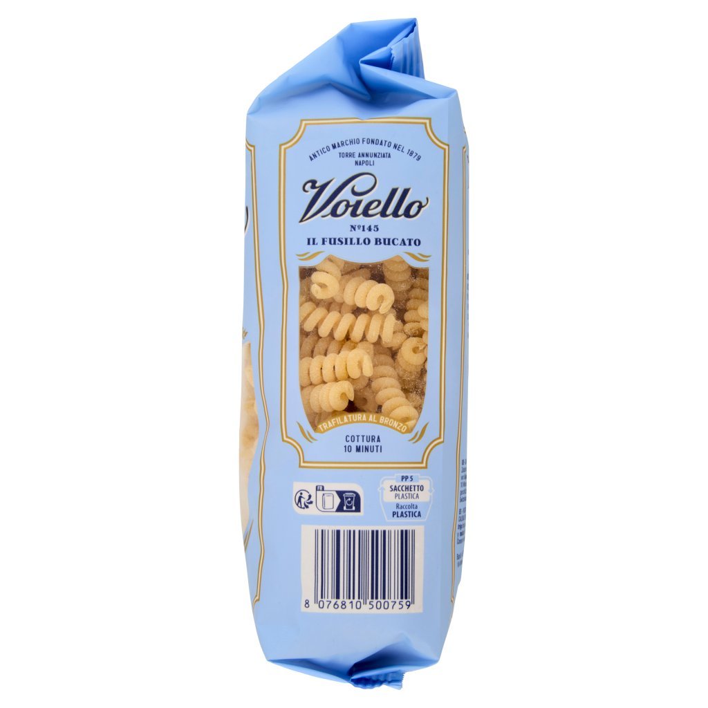 Voiello Pasta il Fusillo Bucato N°145 Grani 100% Italiani Trafilata Bronzo