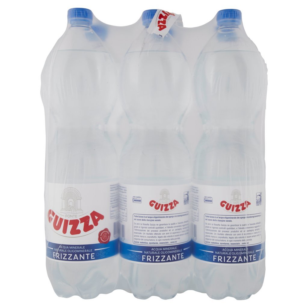 Guizza Acqua Minerale Fonte  Frizzante 6 x 1,5l