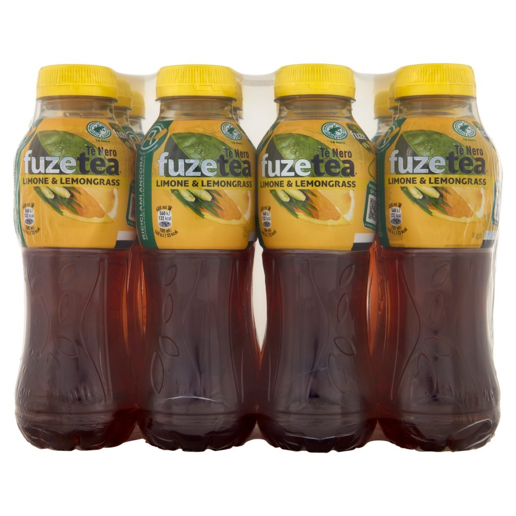 Fuze Tea Fuze Tea, Tè Nero Limone con una Nota di Lemongrass Pet 12 x 400ml