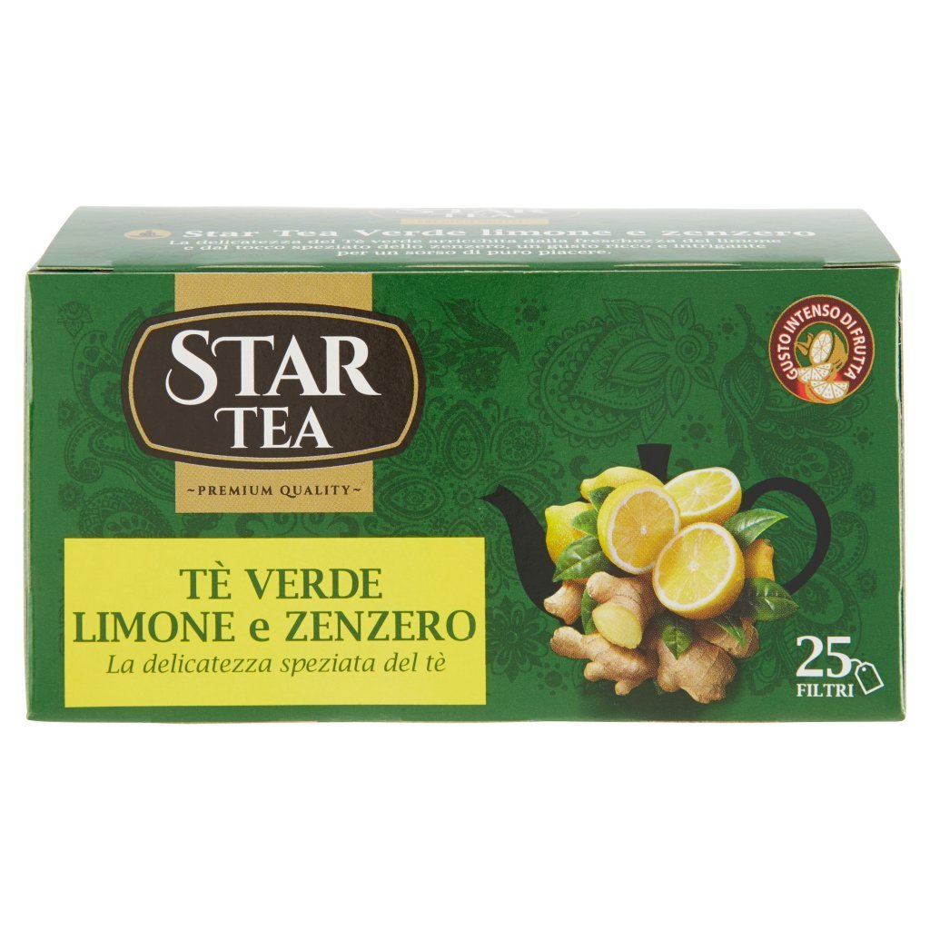 Star Tea Tè Verde Limone e Zenzero 25 x 1,7 g