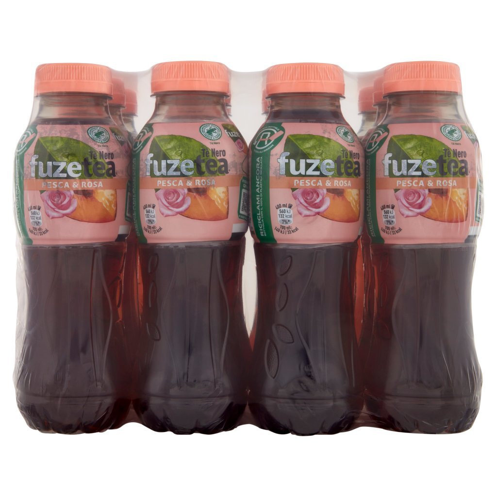 Fuze Tea Fuze Tea, Tè Nero Pesca con una Nota di Rosa Pet 12 x 400ml