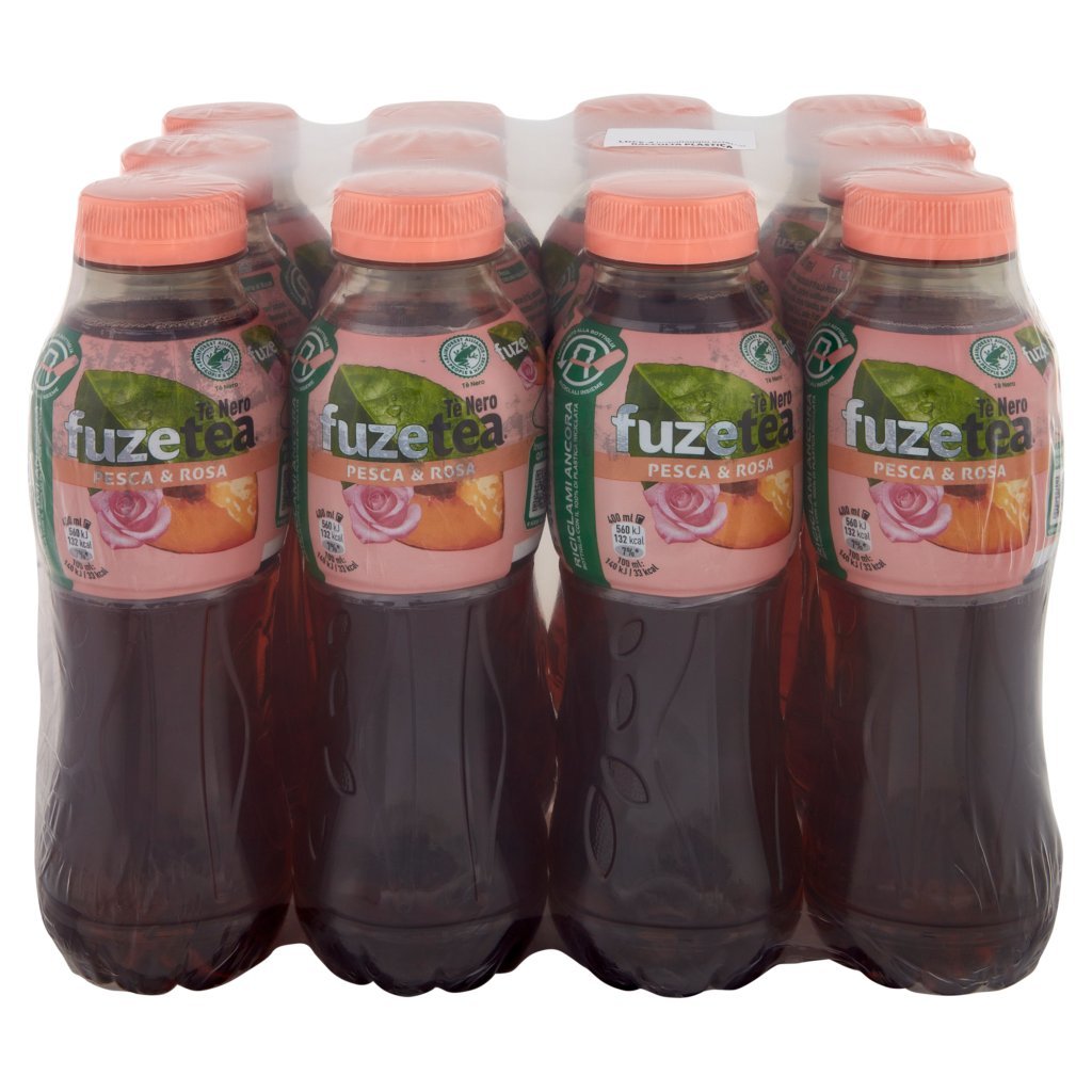 Fuze Tea Fuze Tea, Tè Nero Pesca con una Nota di Rosa Pet 12 x 400ml