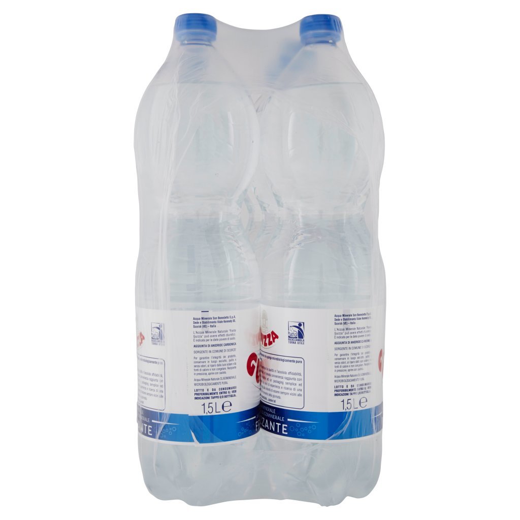 Guizza Acqua Minerale Fonte  Frizzante 6 x 1,5l