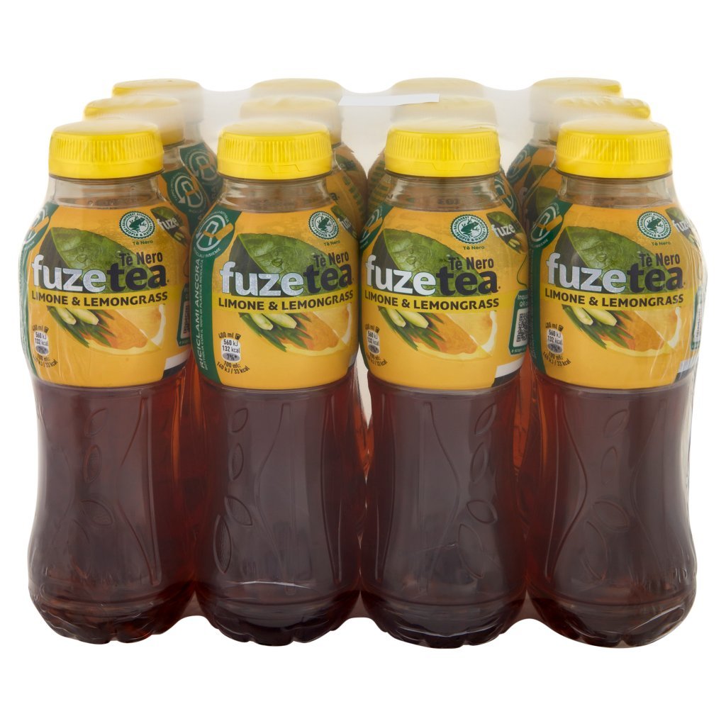 Fuze Tea Fuze Tea, Tè Nero Limone con una Nota di Lemongrass Pet 12 x 400ml