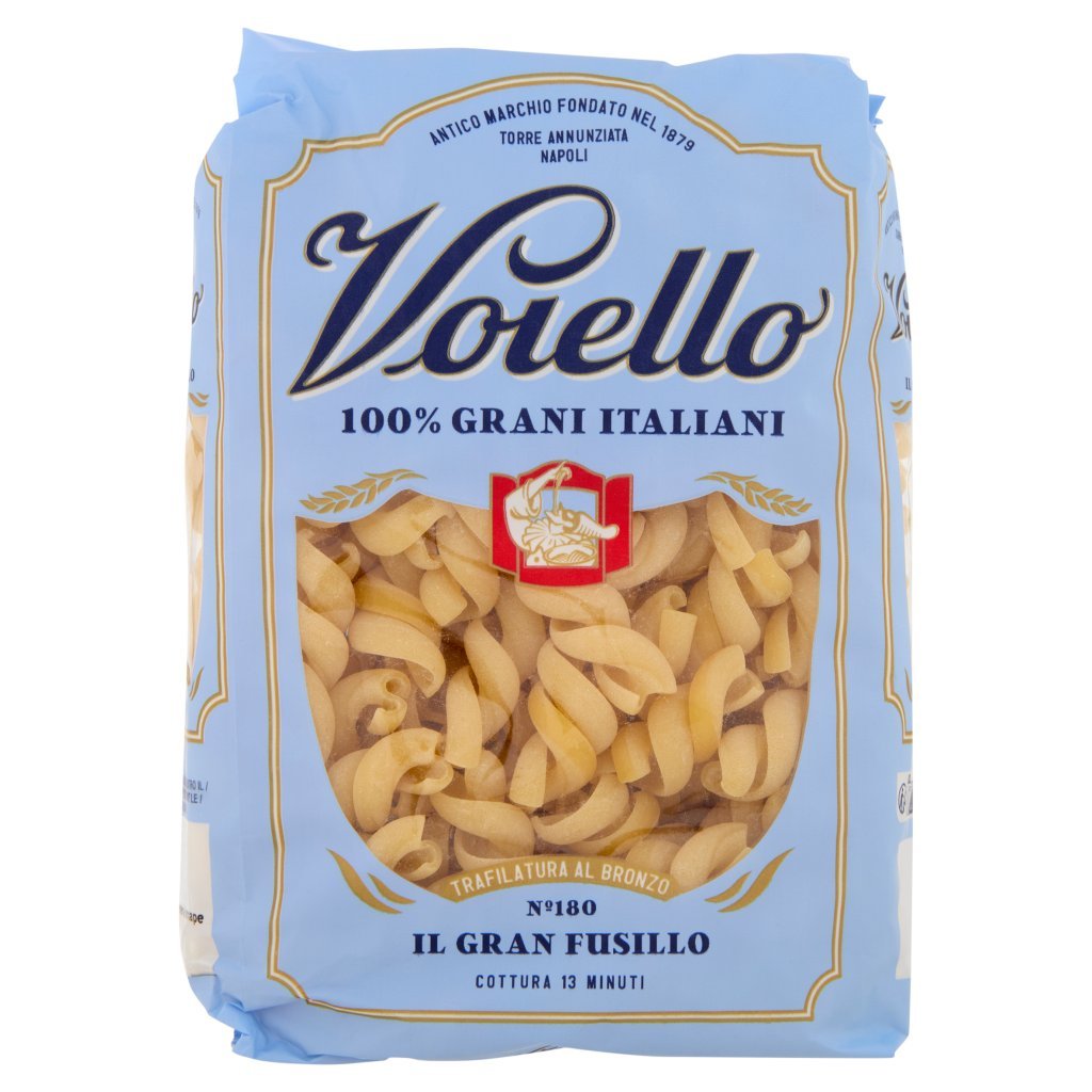 Voiello Pasta il Granfusillo N°180 Grani 100% Italiani Trafilata Bronzo