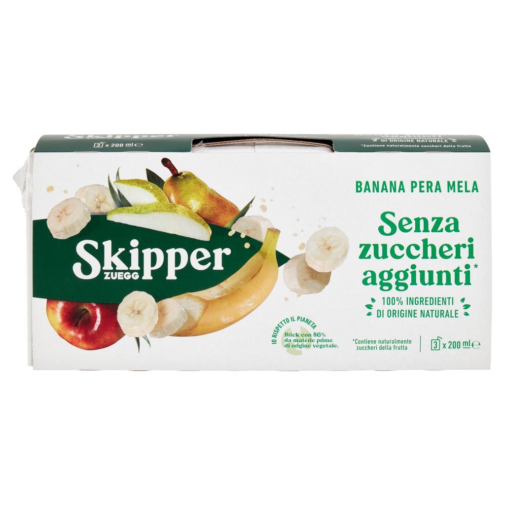 Zuegg Skipper Banana Pera Mela senza Zuccheri Aggiunti*