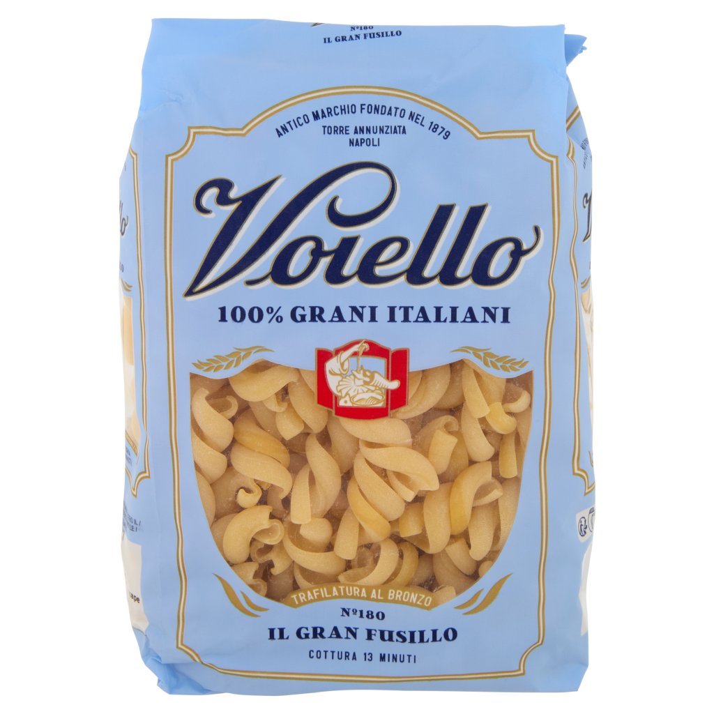 Voiello Pasta il Granfusillo N°180 Grani 100% Italiani Trafilata Bronzo