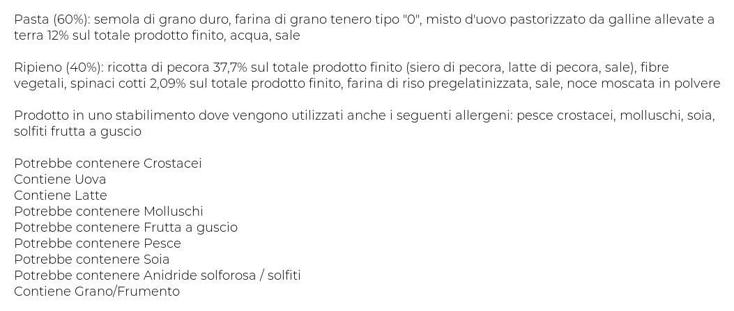 Valentini Maremmani con Ricotta di Pecora e Spinaci