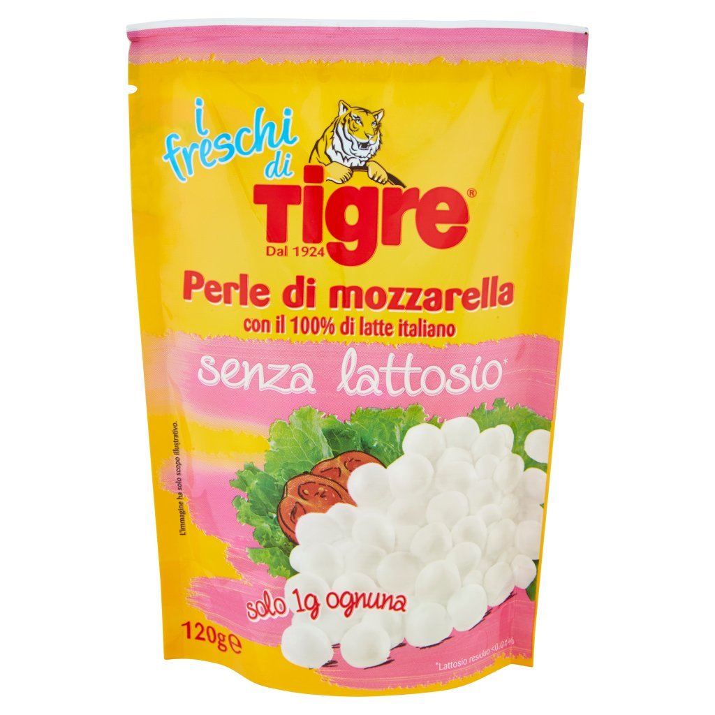 Tigre I Freschi di Tigre Perle di Mozzarella senza Lattosio* 120 g