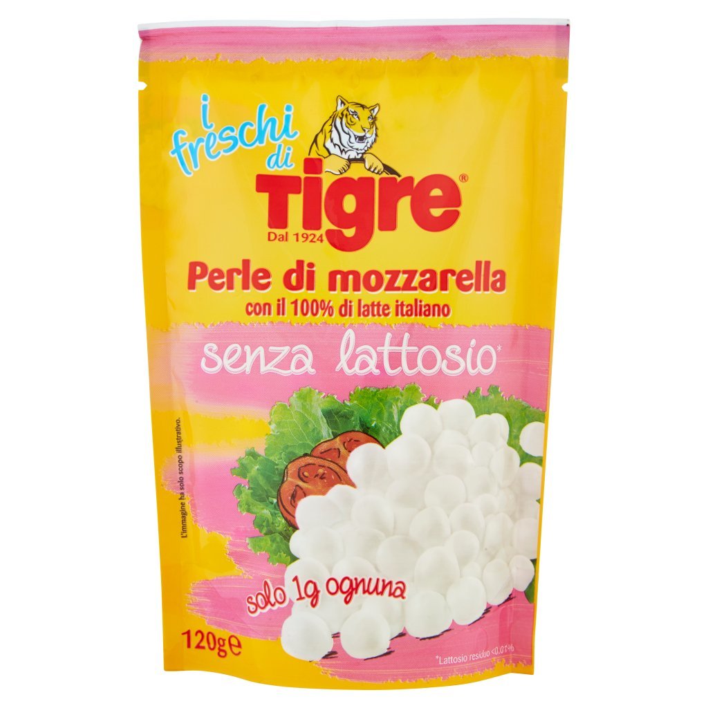 Tigre I Freschi di Tigre Perle di Mozzarella senza Lattosio* 120 g