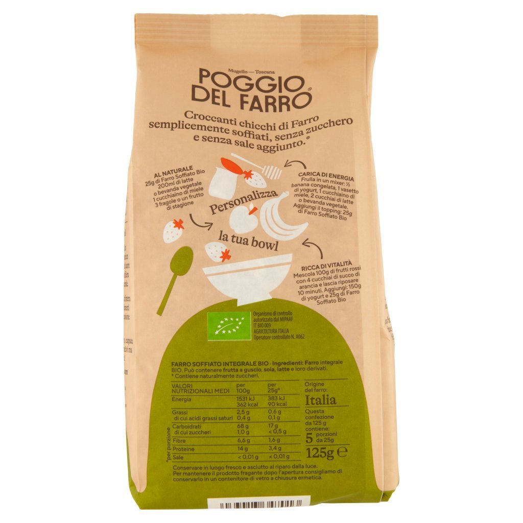 Poggio del Farro Farro Soffiato Integrale Bio