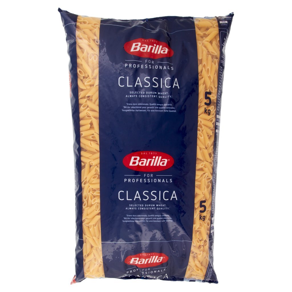 Barilla For Professionals Mezze Penne Rigate N°70 Pasta Classica Corta Catering Food Service