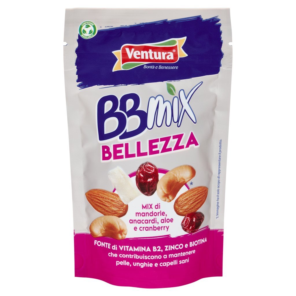 Ventura Bbmix Bellezza Mix di Mandorle, Anacardi, Aloe e Cranberry