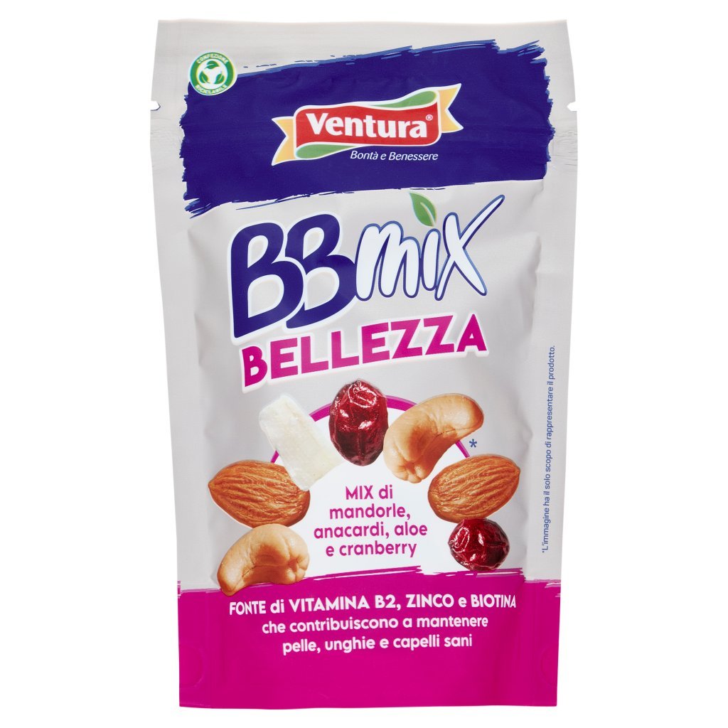 Ventura Bbmix Bellezza Mix di Mandorle, Anacardi, Aloe e Cranberry