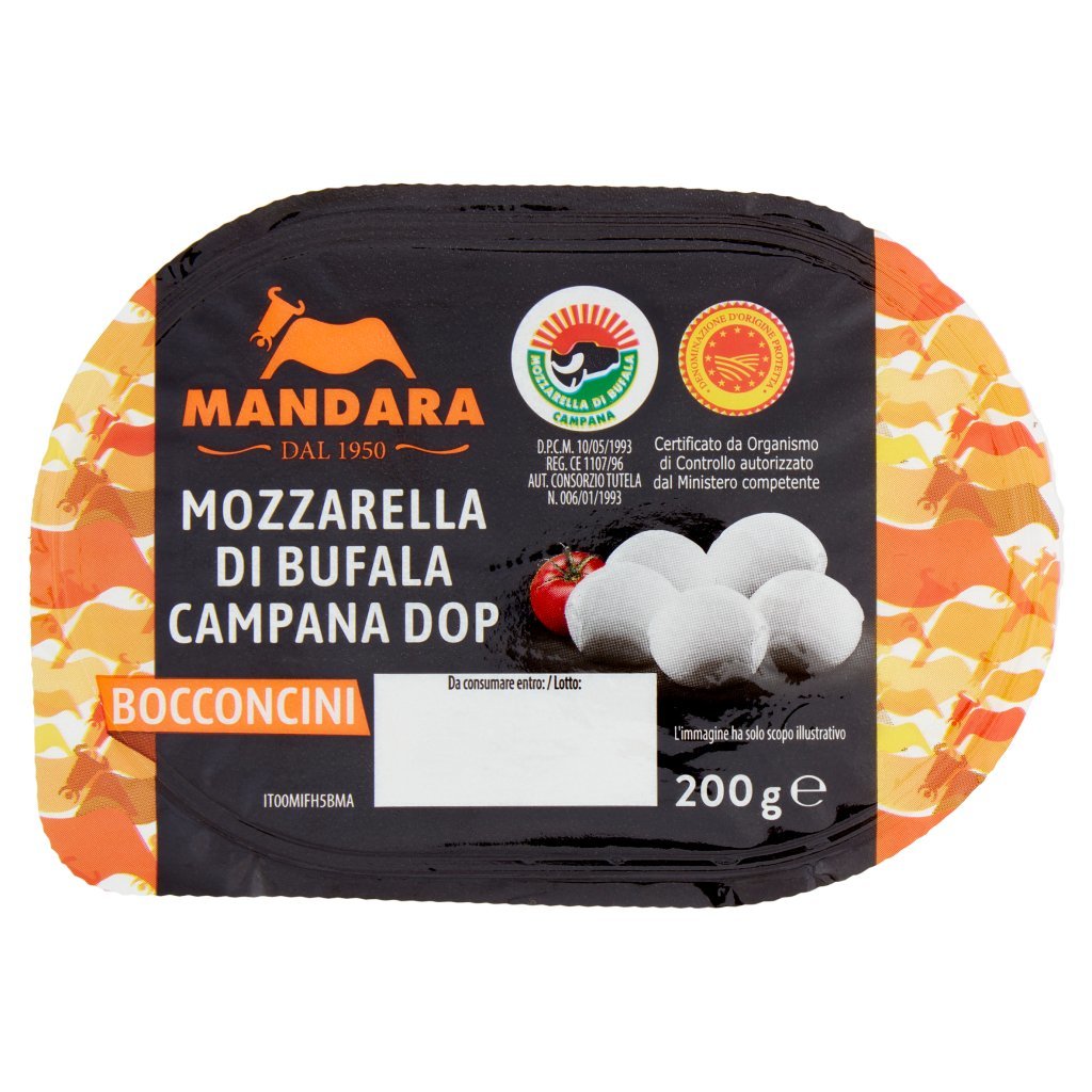 Mandara Mozzarella di Bufala Campana Dop Bocconcini 200 g