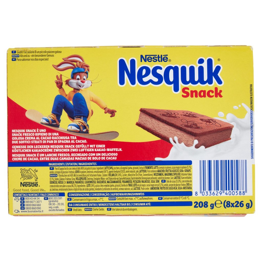 Nesquik Snack Cacao 8 x 26 g