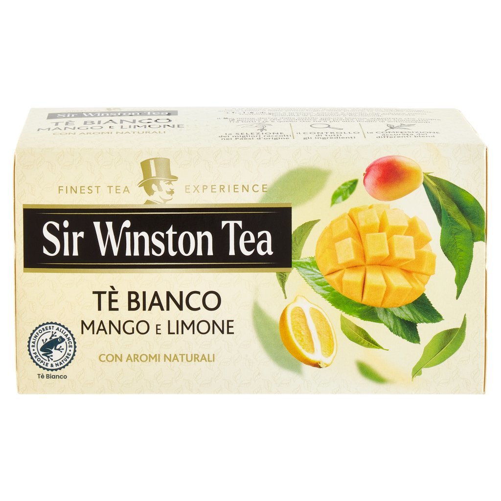 Sir Winston Tea Tè Bianco Mango e Limone 20 x 1,