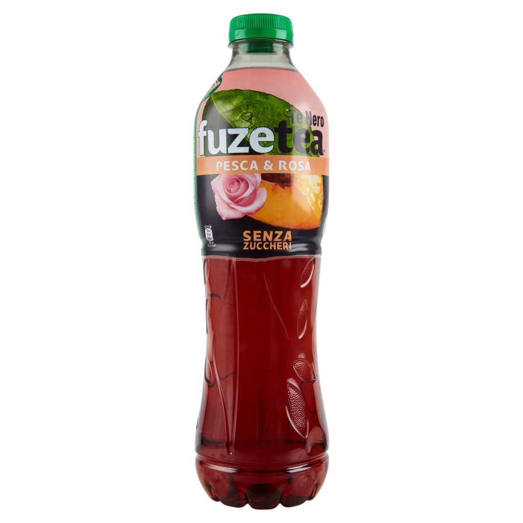 Fuze Tea Zero Fuze Tea senza Zuccheri, Tè Nero Pesca con una Nota di Rosa Pet 1,25l