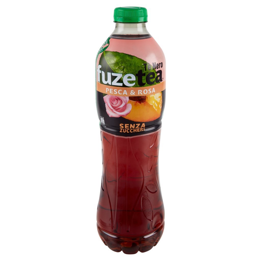 Fuze Tea Zero Fuze Tea senza Zuccheri, Tè Nero Pesca con una Nota di Rosa Pet 1,25l