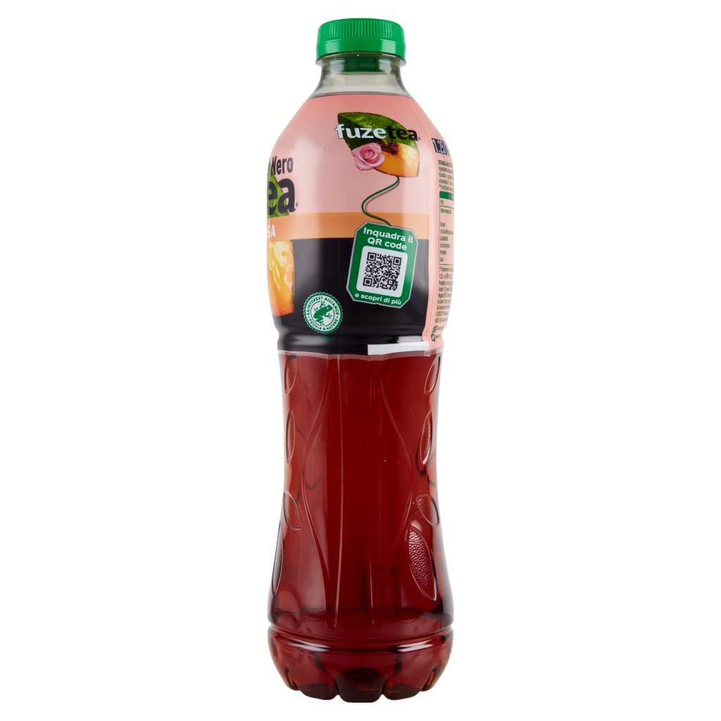 Fuze Tea Zero Fuze Tea senza Zuccheri, Tè Nero Pesca con una Nota di Rosa Pet 1,25l