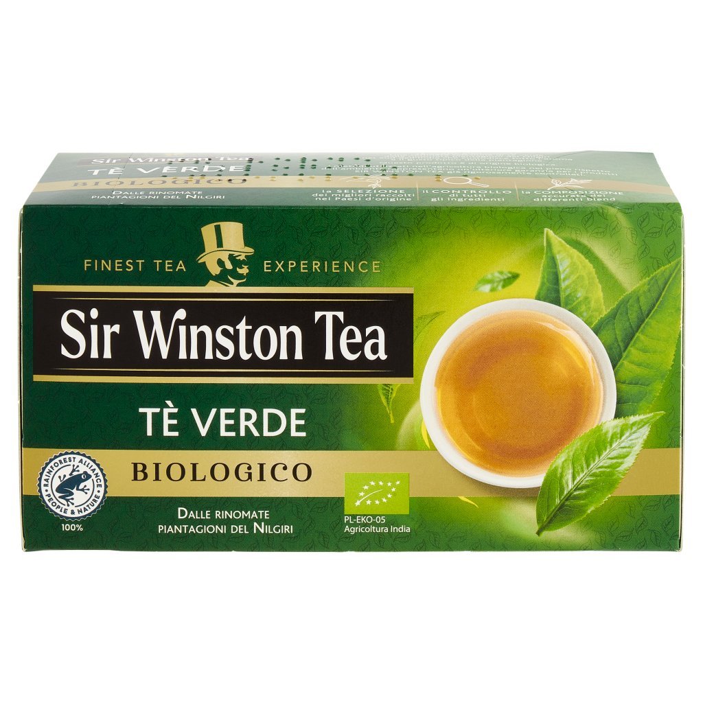 Sir Winston Tea Tè Verde Biologico 20 x 1,75 g