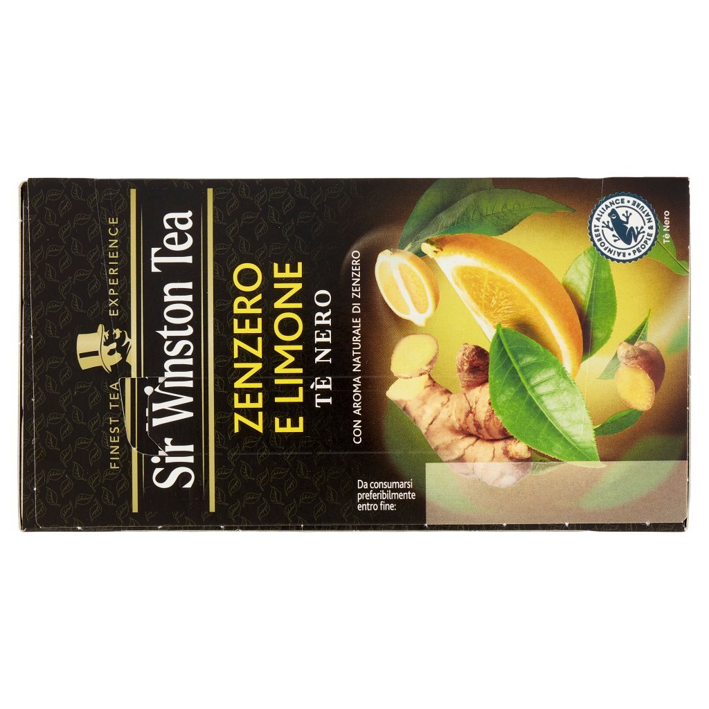 Sir Winston Tea Zenzero e Limone Tè Nero 20 x 1,75 g