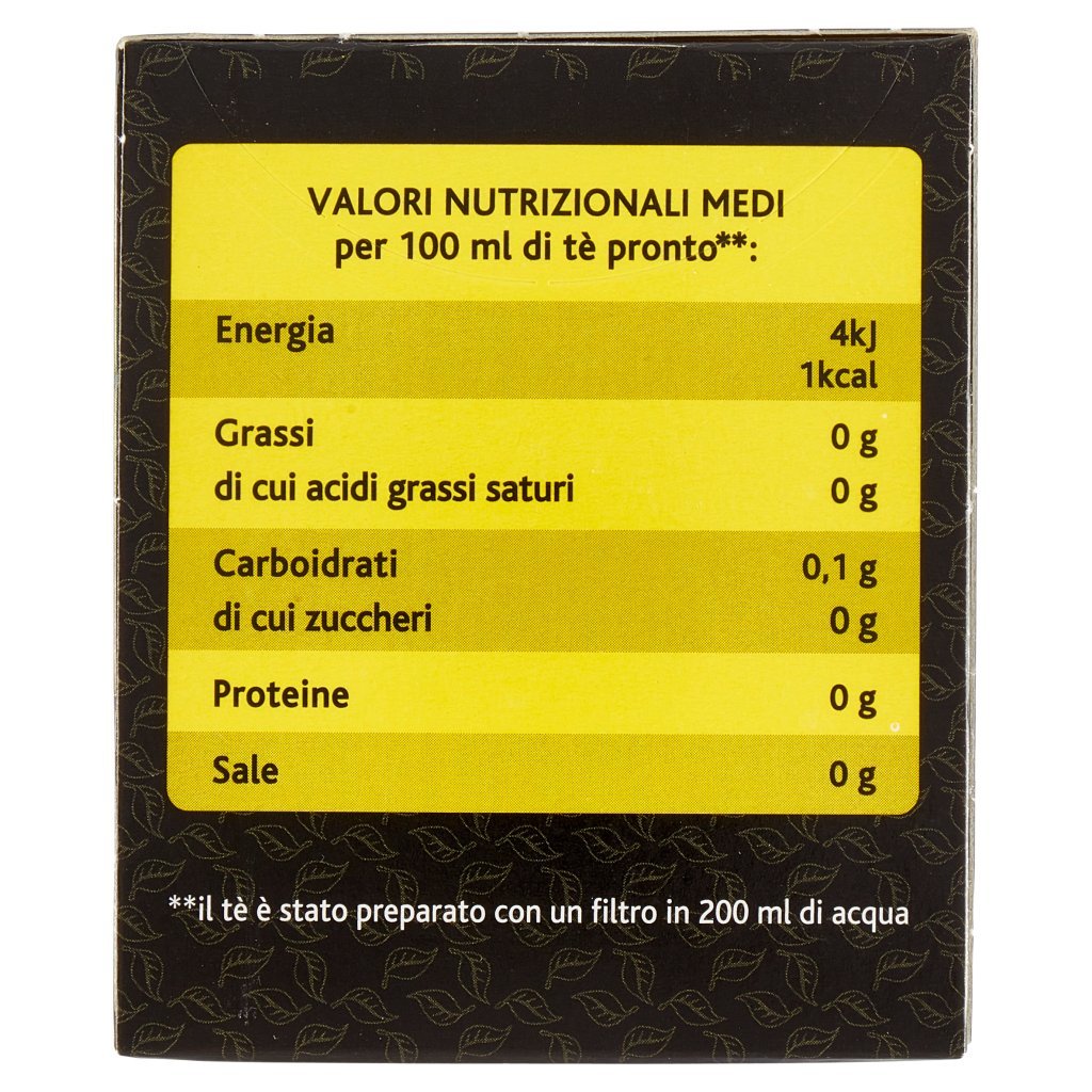 Sir Winston Tea Zenzero e Limone Tè Nero 20 x 1,75 g