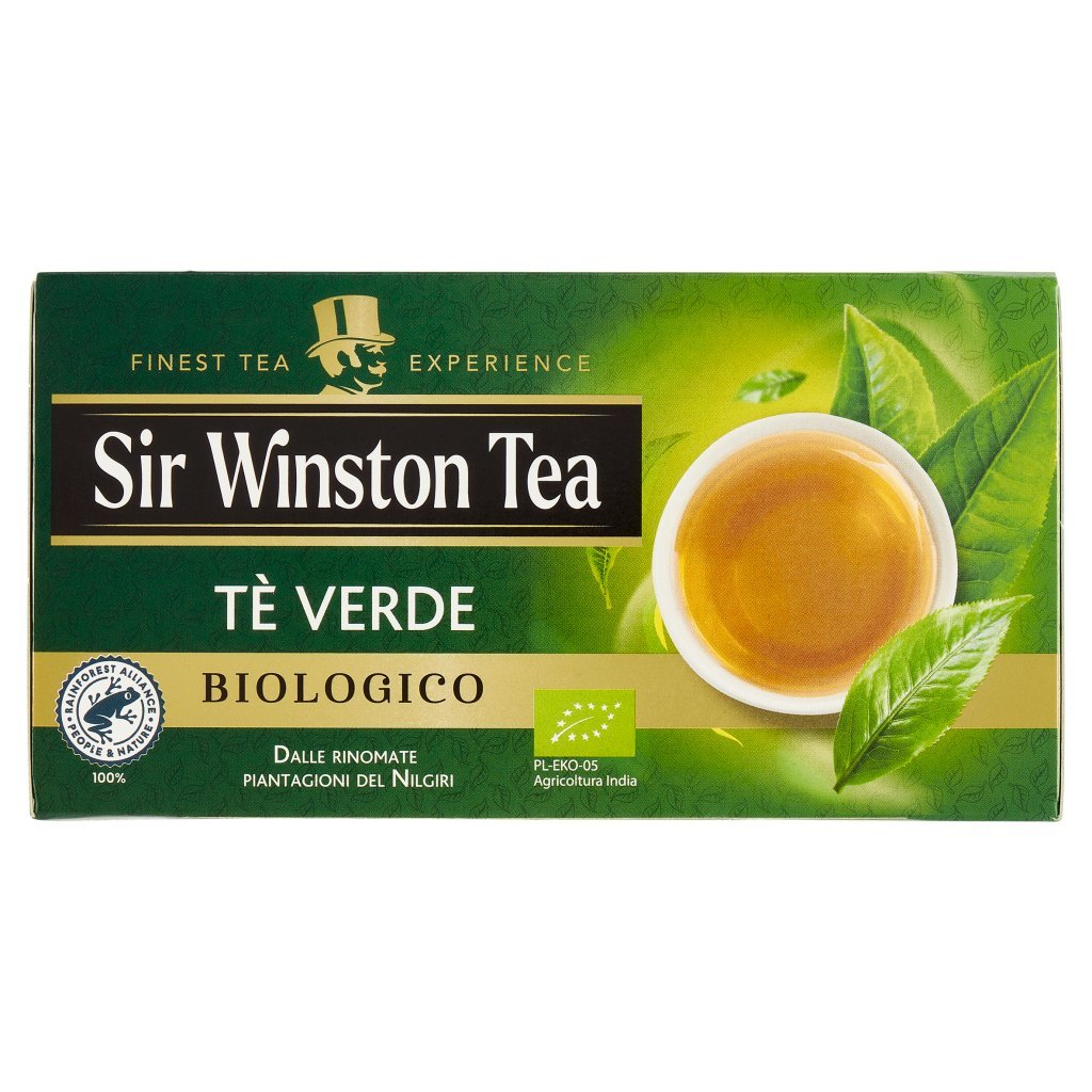 Sir Winston Tea Tè Verde Biologico 20 x 1,75 g