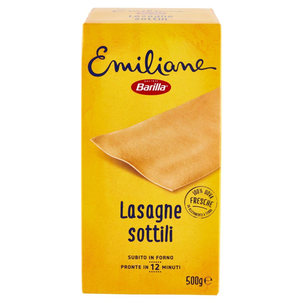Barilla Emiliane le Sottili Lasagne Pasta all'Uovo