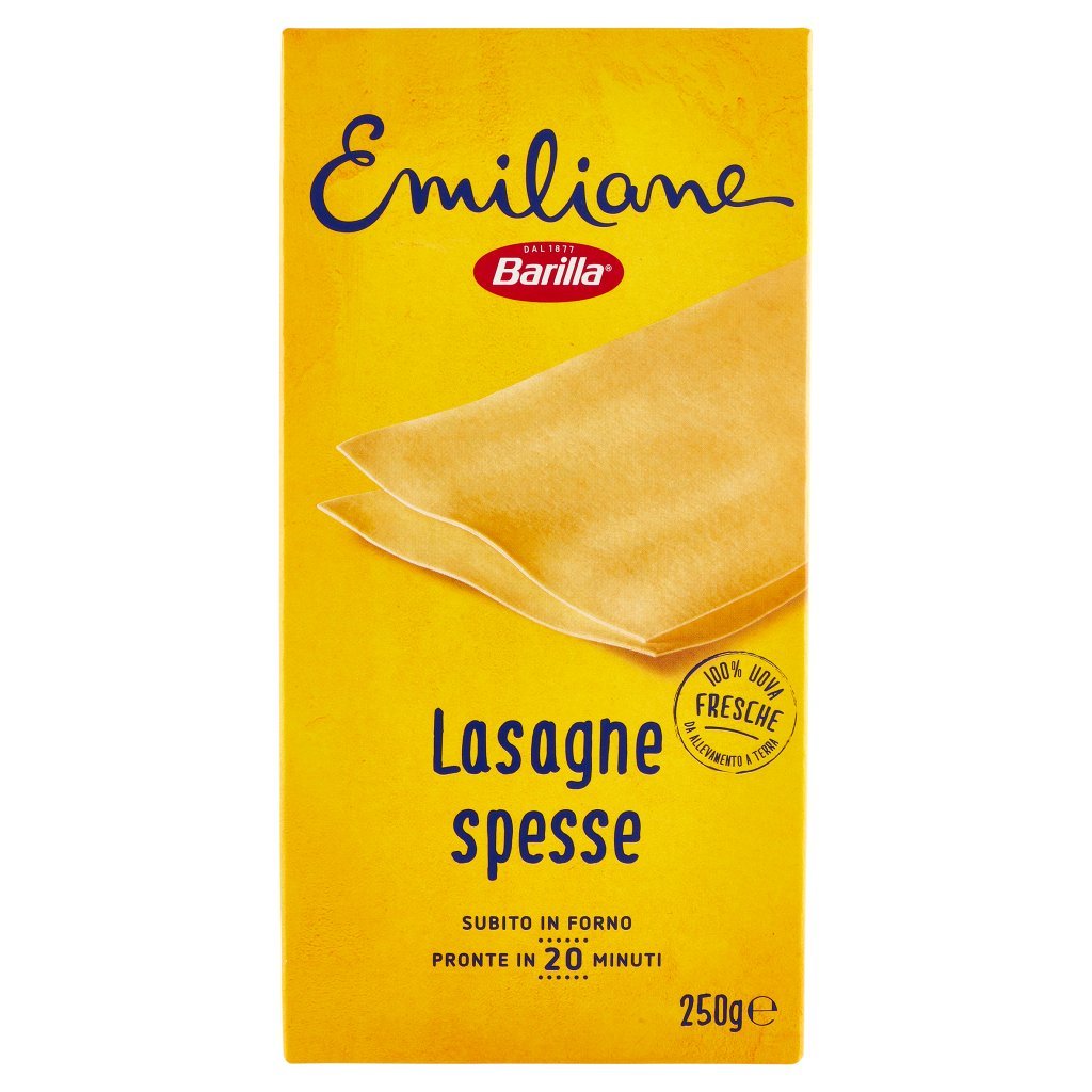 Barilla Emiliane Lasagne Pasta all'Uovo