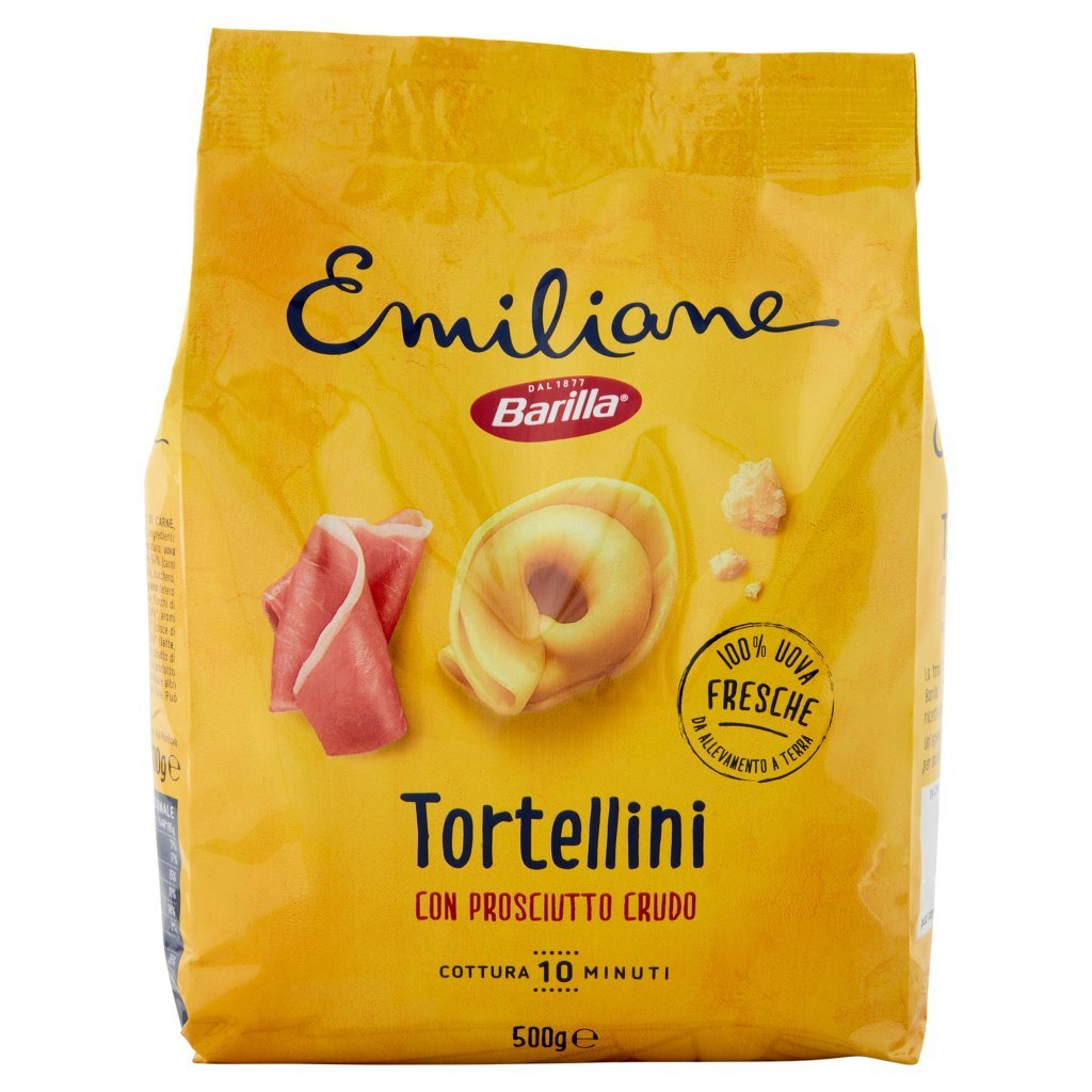 Barilla Emiliane Tortellini con Prosciutto Crudo Pasta all'Uovo Ripiena