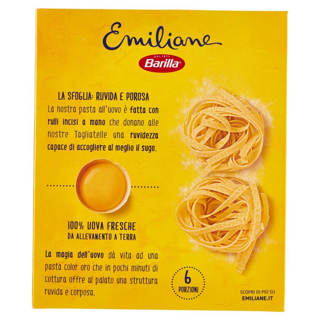 Barilla Emiliane Tagliatelle Pasta all'Uovo
