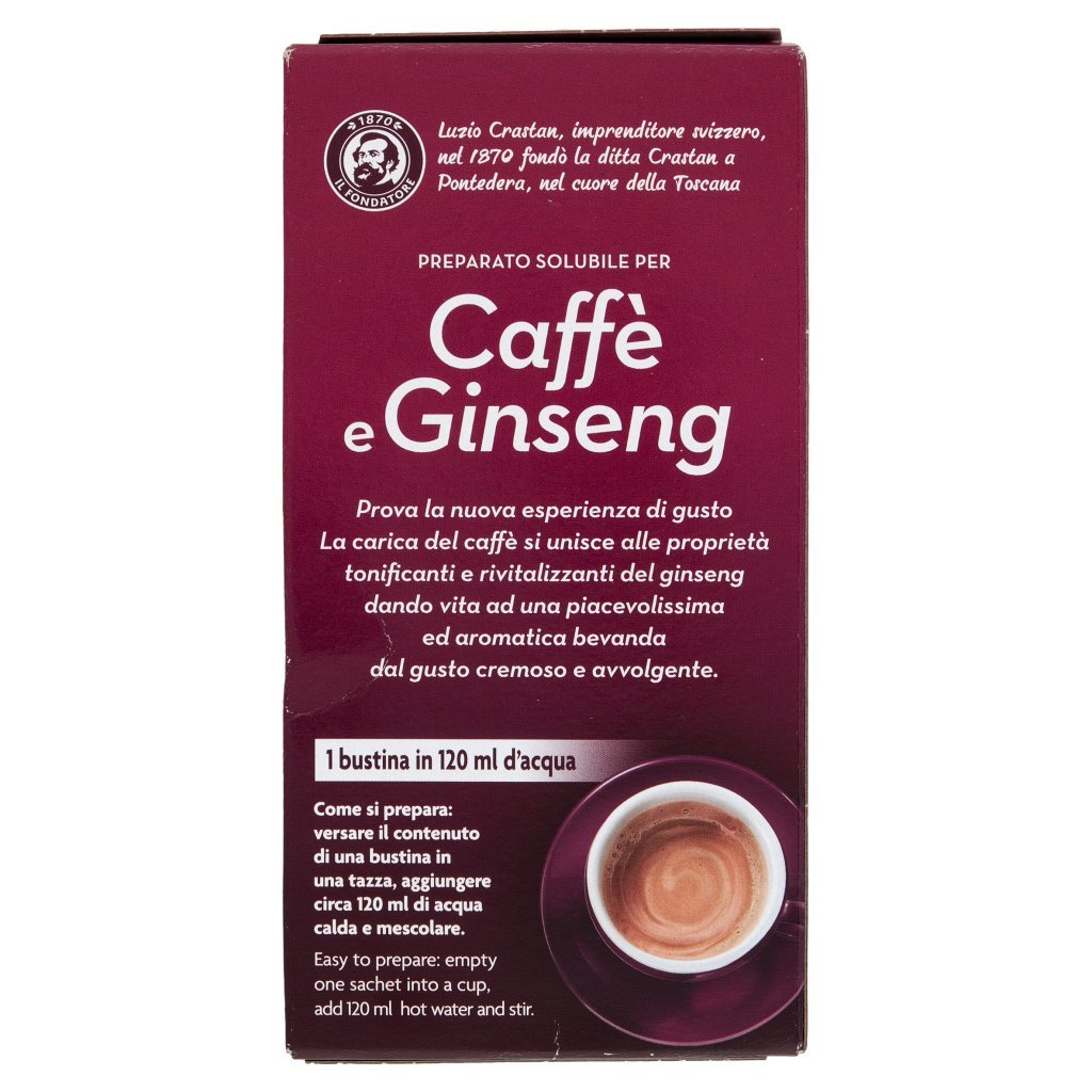 Crastan Preparato Solubile per Caffè e Ginseng 5 Buste 5 x 20 g