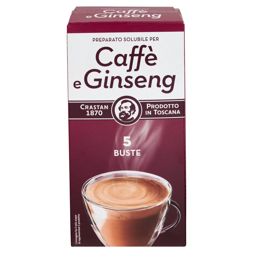 Crastan Preparato Solubile per Caffè e Ginseng 5 Buste 5 x 20 g