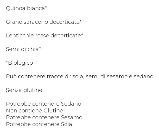 Cerreto I Buoni & Veloci Mix di Quinoa, Grano Saraceno e Chia con Lenticchie Bio