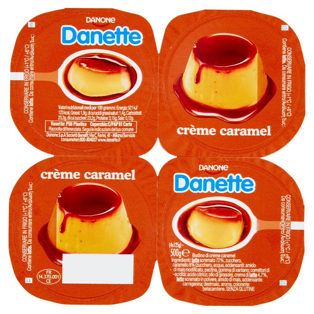 Danette Crema Dessert Gusto Crème Caramel